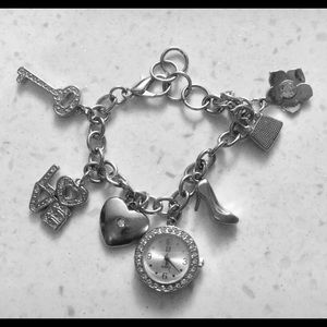 Charm bracelet watch